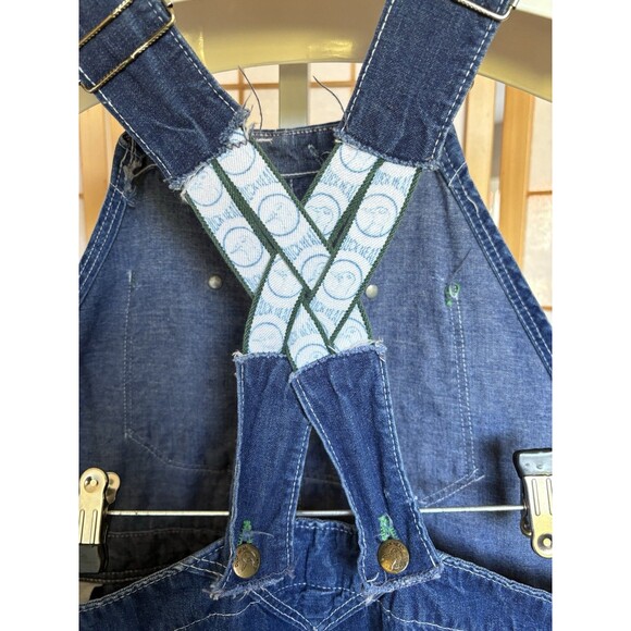 Vintage Duck Head Union Made Suspenders Style Denim Overalls Made In USA 51x30 - Picture 9 of 15
